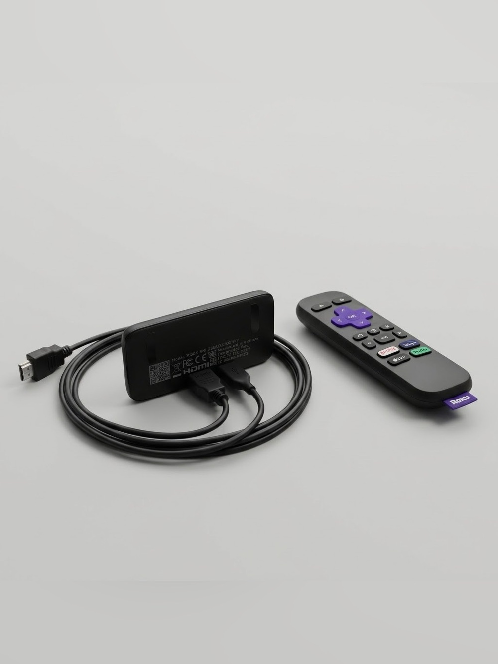 Roku Express HD Streaming Media Player (Model 3930X) + Remote & Cables